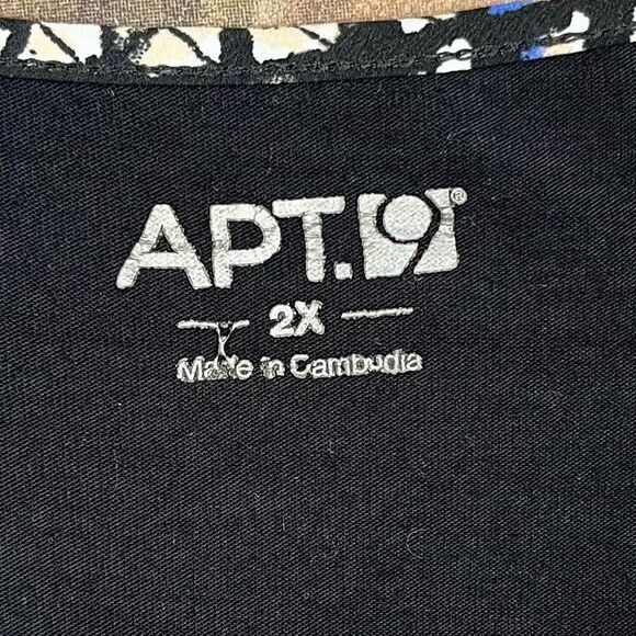 APT. 9 Women’s Snakeskin Short Sleeve Blouse 2X - Picture 7 of 9